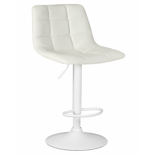 Стул барный DOBRIN TAILOR WHITE, LM-5017_WhiteBase, белый PU