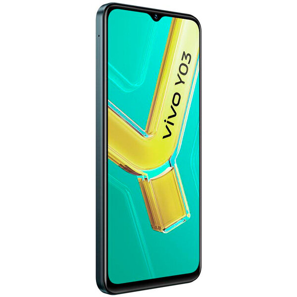 Смартфон vivo Y03, 4/128GB, Android 14, 5000mAh, 90Hz, Space Black/ Малахитовый Черный — фото 1