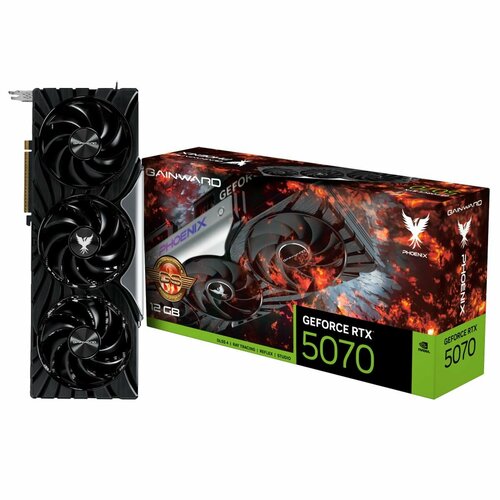 Видеокарта Gainward RTX5070 PHOENIX GS 12GB GDDR7 192bit 3xDP HDMI 3FAN RTL
