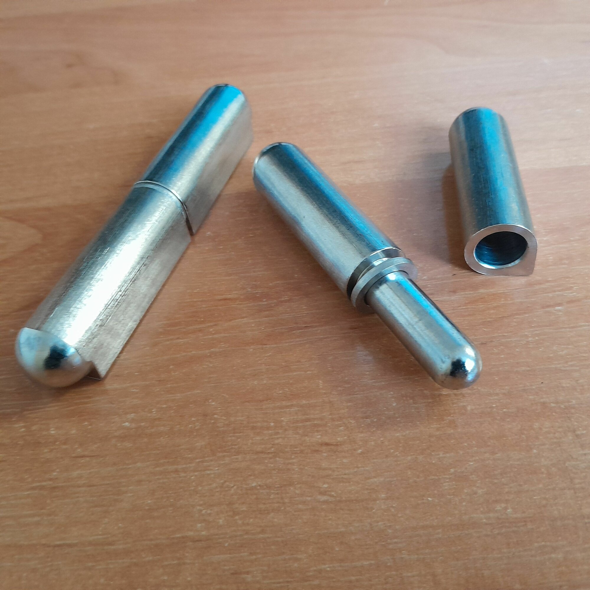 Петля приварная из нержавеющей стали А2 каплевидная сатин 120 мм 2 шт