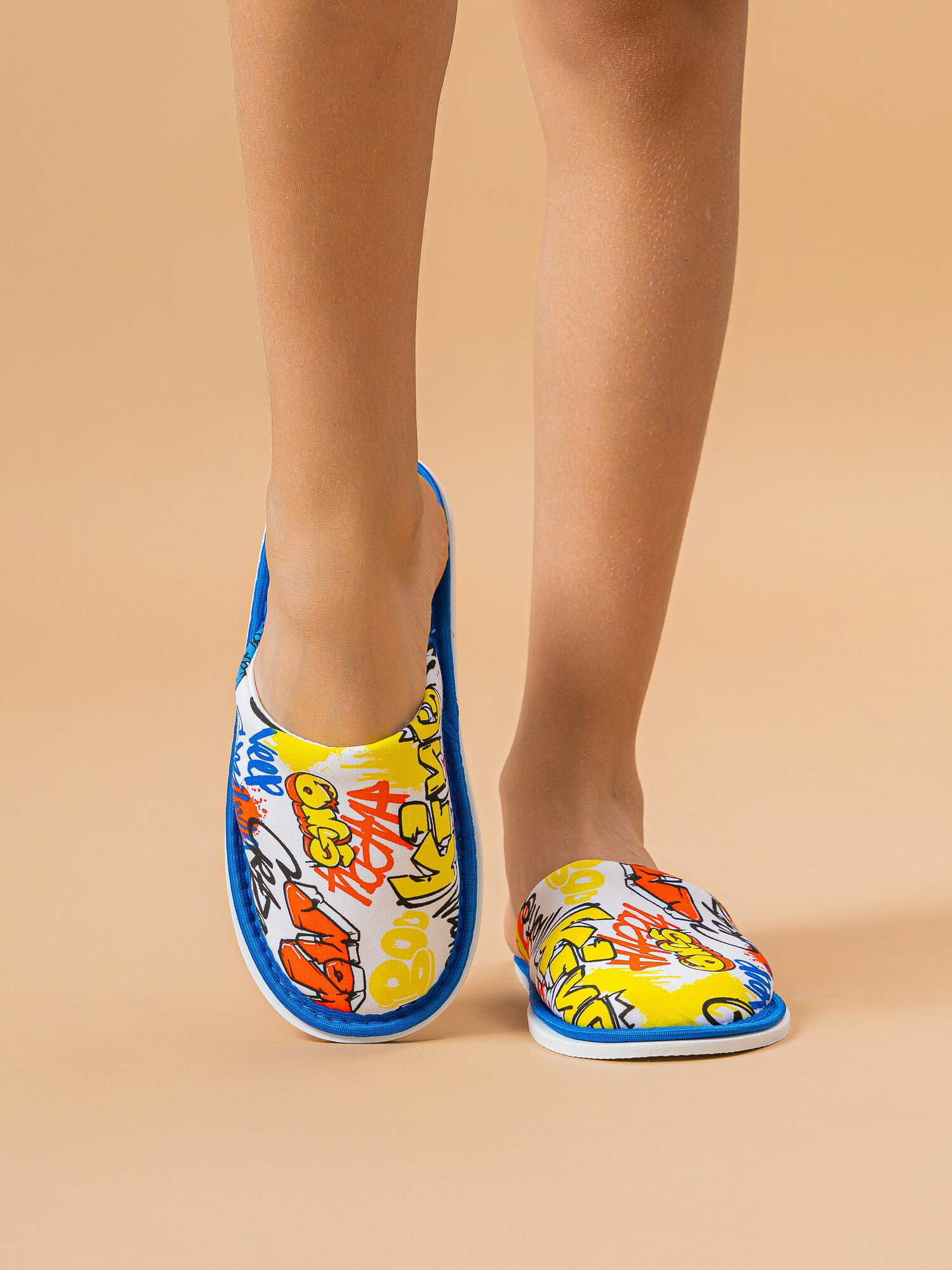 Тапочки ivshoes размер 35-36 желтый оранжевый синий