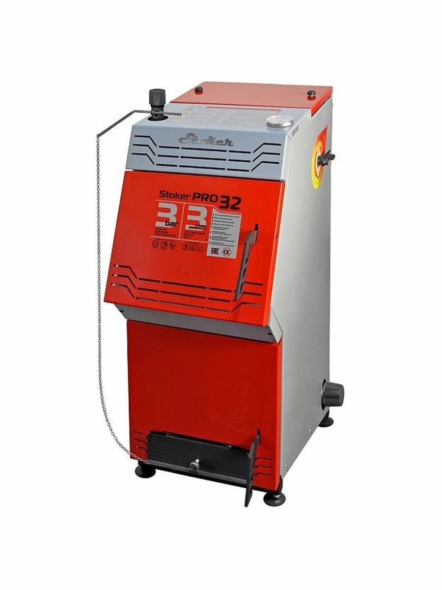 Котел твердотопливный Ермак Stoker PRO-32+комплектующие"