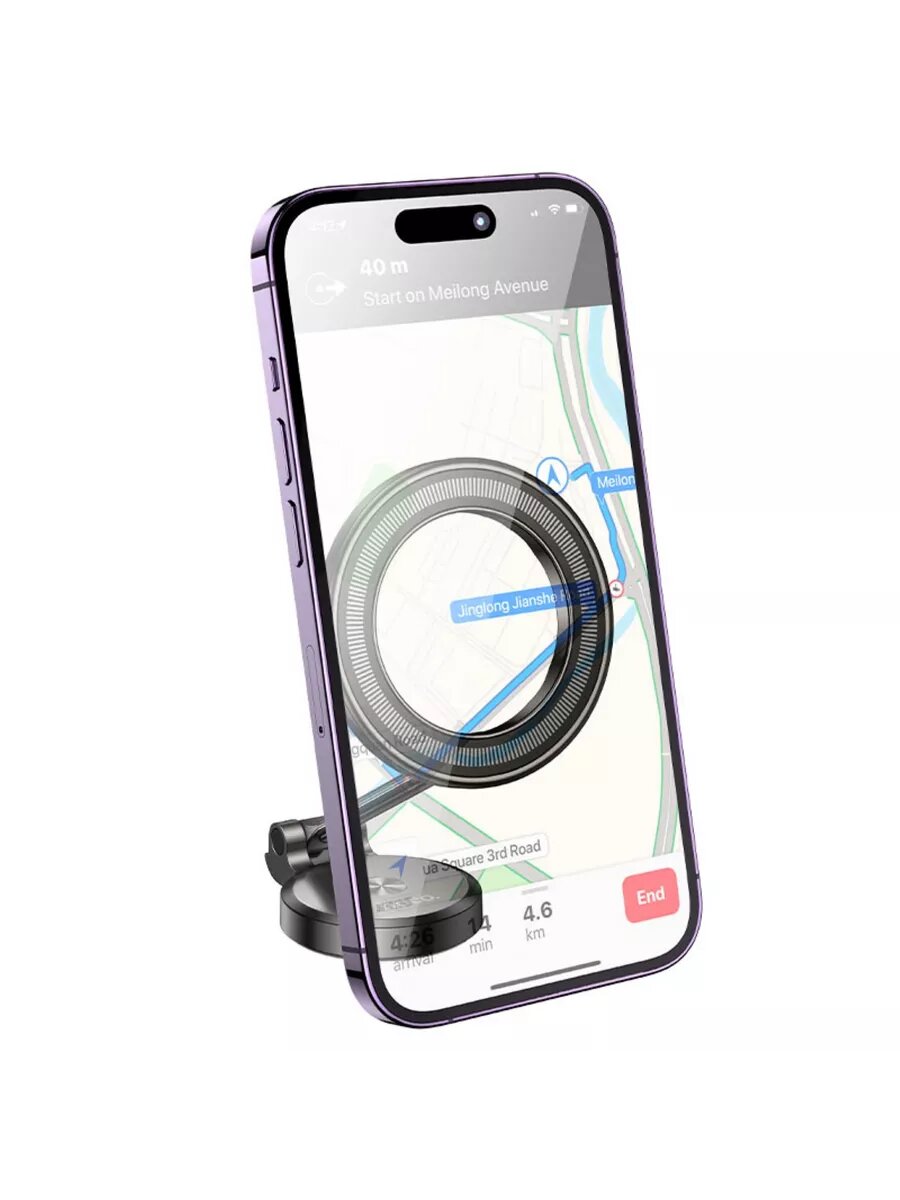 Автомобильный держатель Hoco H51, с магнитами, угол поворота 360 градусов