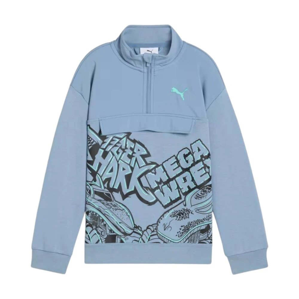 Олимпийка PUMA, размер 122, зеленый — фото 1