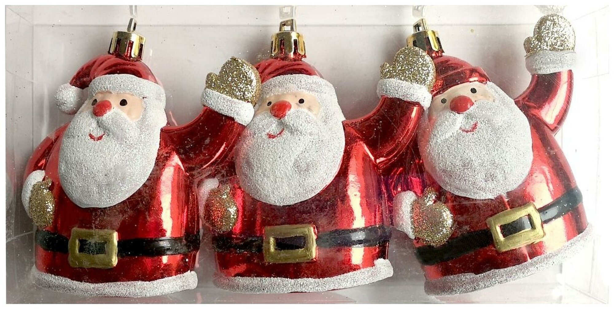 Набор елочных украшений "Санты"