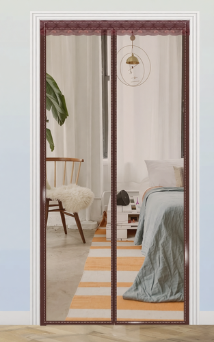 Изображение товара Антимоскитная дверная занавеска 85*200 MyPads, сетка на липучке противомаскитная на дачу, домой, в квартиру, в гараж