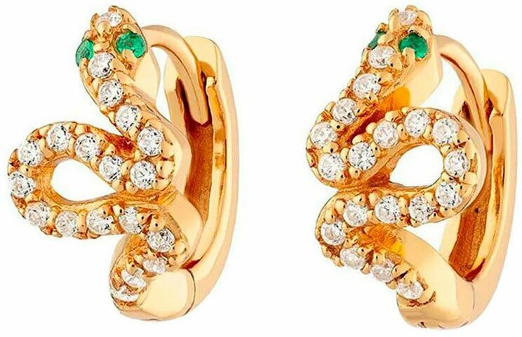 Серьги, фианит