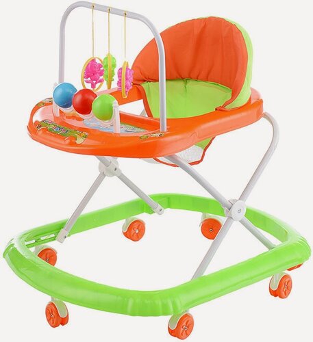 Изображение товара Ходунки детские музыкальные "Шарики" с подвесными игрушками Oubaoloon 902-E-3 , 7 колес, до 12 кг, в пакете