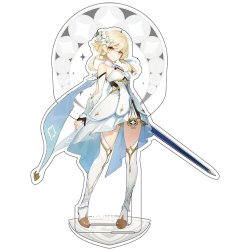 Фигурка miHoYo Genshin impact Character Standee Traveler Lumine, 15.5 см фигурка mihoyo genshin impact character standee traveler lumine 15 5 см