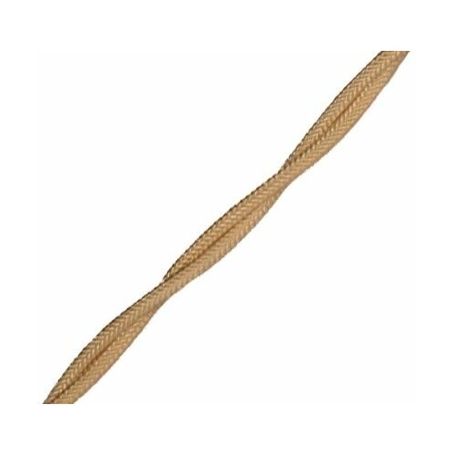 BIRONI Витой провод 3*1,5, цвет песочное золото матовый, 10м