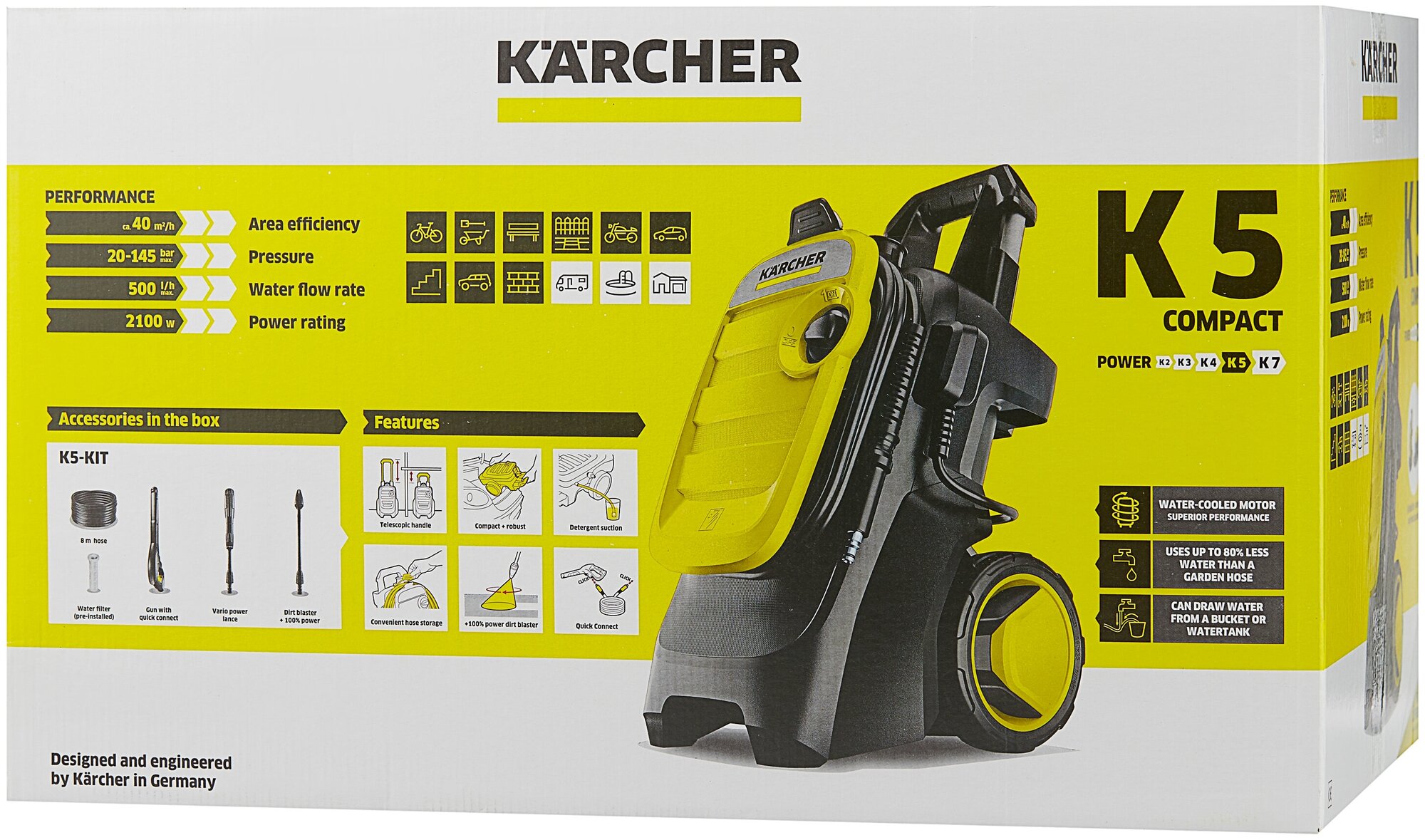 Мойка высокого давления KARCHER K 5 Compact (1.630-750.0) (RU/A) (Жёлтый) - фотография № 10