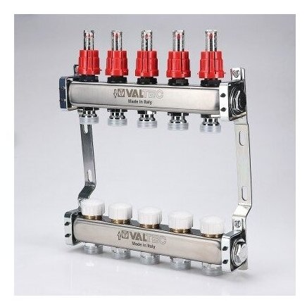 Коллекторная группа Valtec , 1", 3 x 3/4", евроконус - фото №12