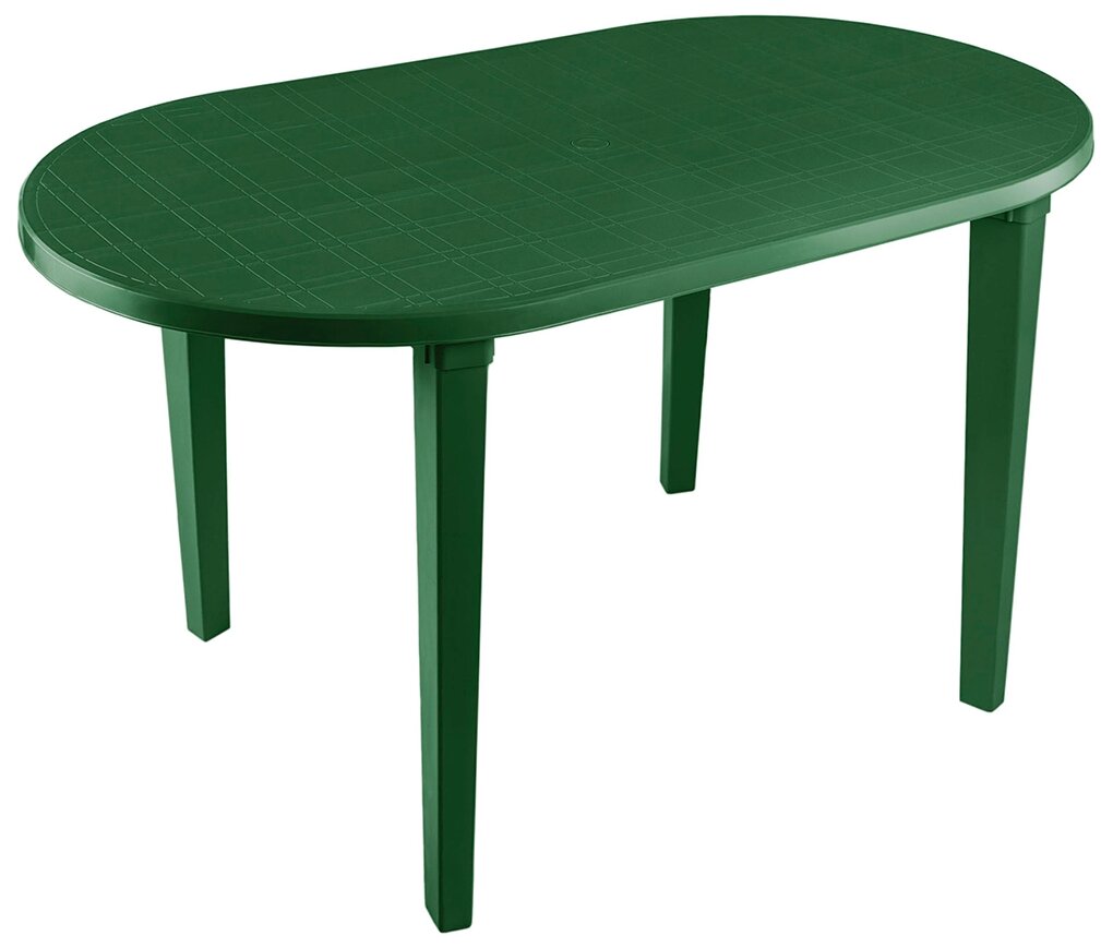 фото СТОЛ ПЛАСТ. ОВАЛЬНЫЙ 140*80*71 СМ (БОЛОТНЫЙ) "СТАНДАРТ ПЛАСТИК"