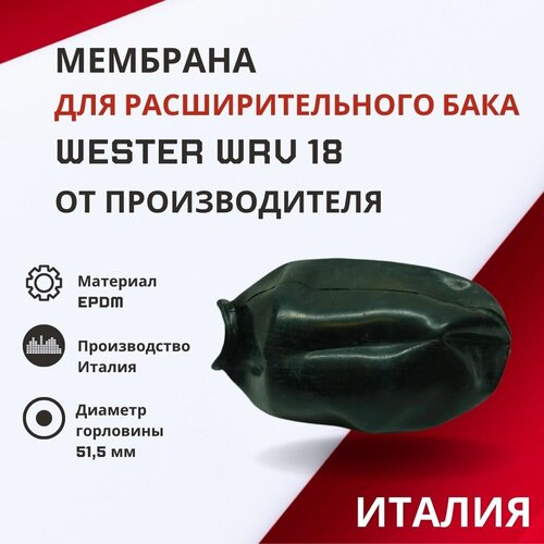 Мембрана для расширительного бака Wester WRV 18 (membrRBWRV18) мембрана для расширительного бака wester wrv 24