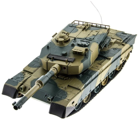 Танк Heng Long Type 90 (3808), 1:24, 41 см, зеленый/бежевый