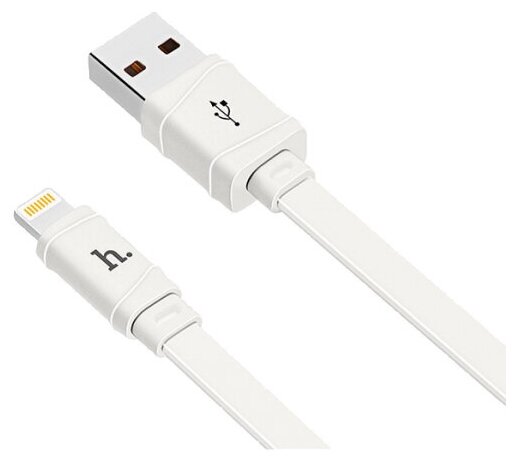 Кабель Hoco X5 Bamboo USB - Lightning, 1 м, белый