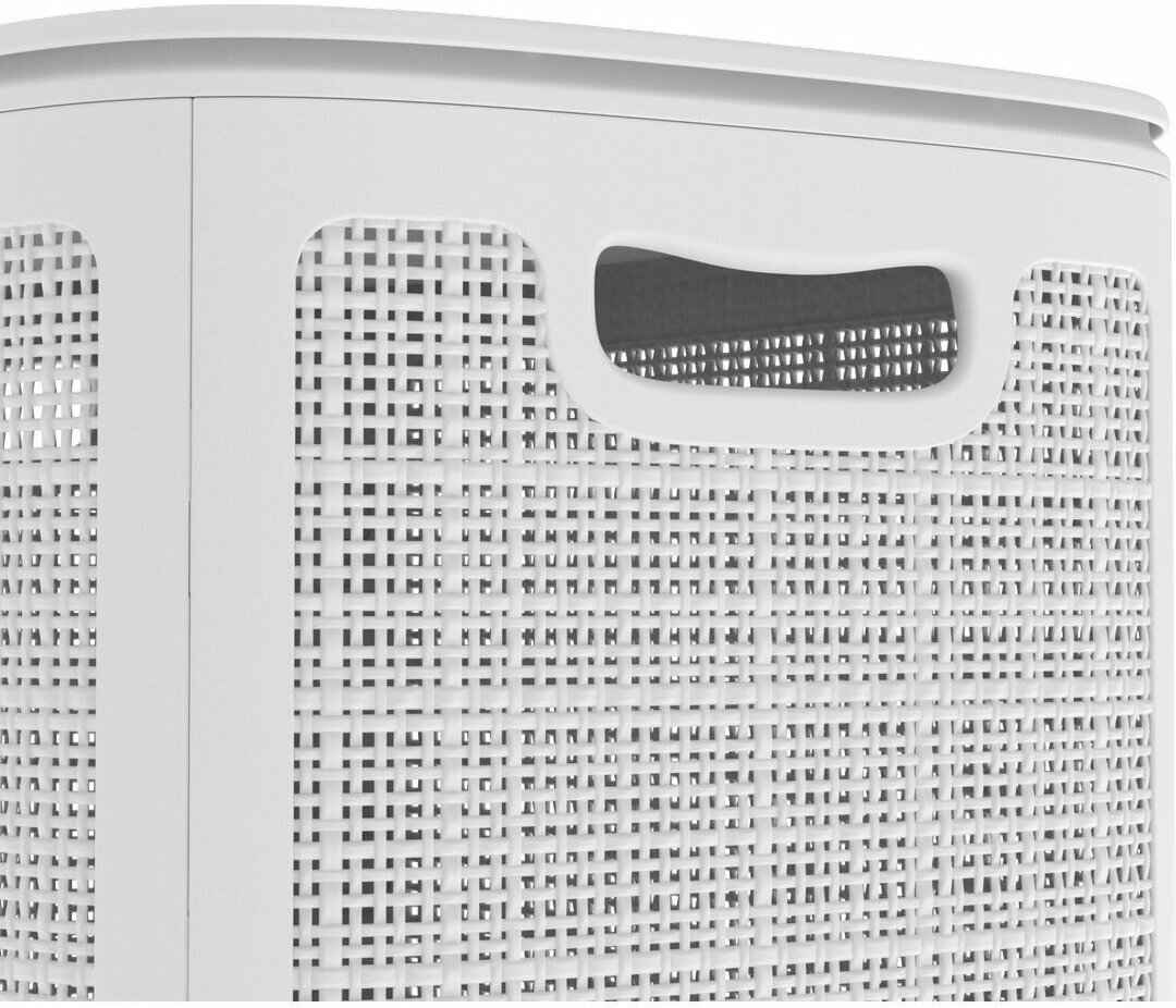 Плетёная корзина для белья «Лён» 100л (белый) - фотография № 18
