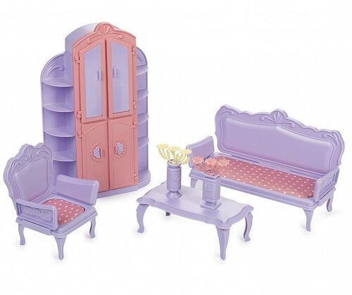 Мебель для кукол Огонек Гостиная комната 