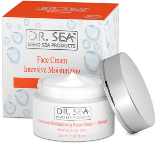 Крем Доктор Си (Dr.Sea) Интенсивный для нормальной и сухой кожи увлажняющий с ретинолом банка 50 мл №1