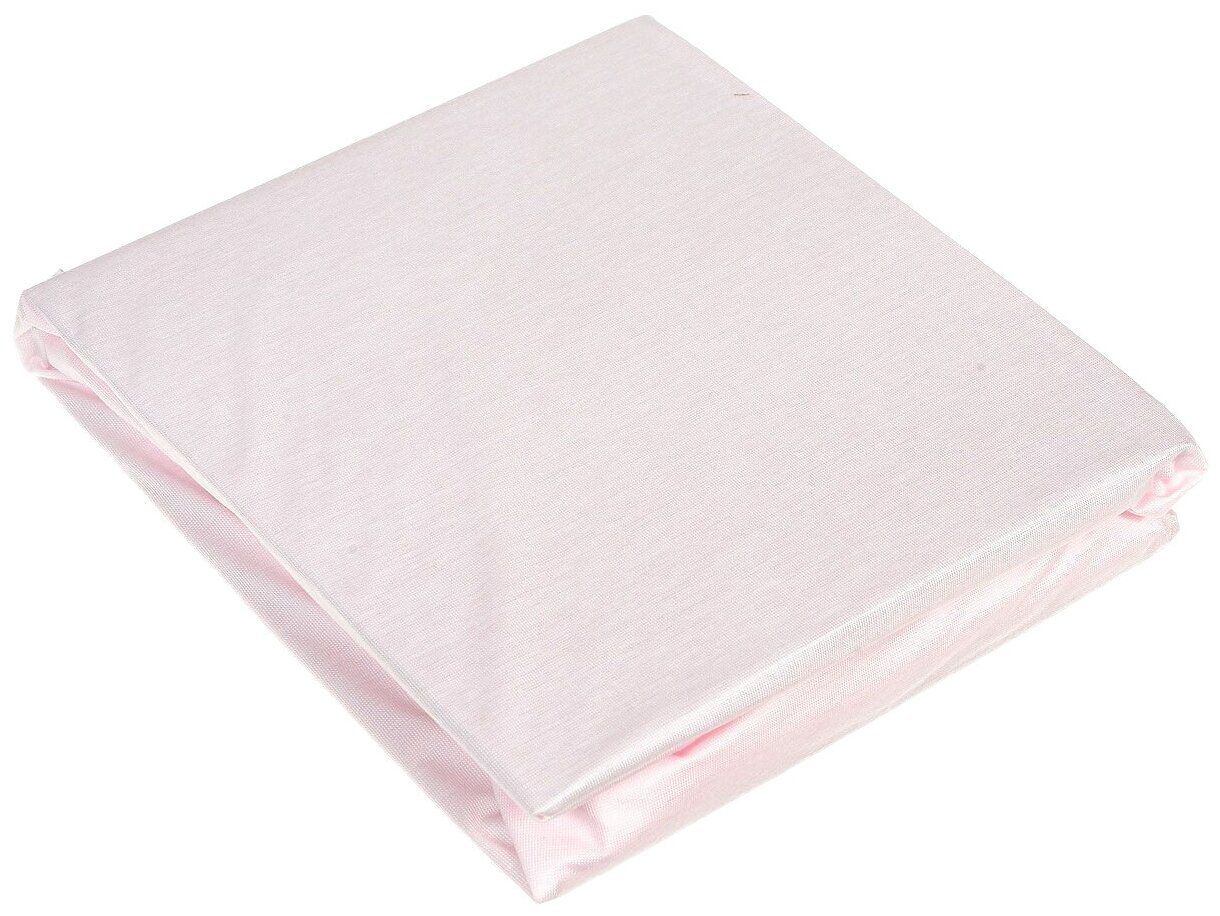 Непромокаемая натяжная простынь TENCEL® (60*120) розовая (Hippychick)