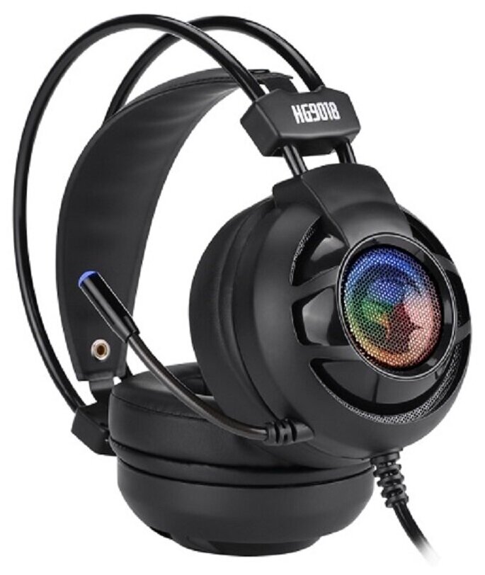 Наушники игровые MARVO HG9018 с микрофоном проводные полноразмерные 24 метра чёрный