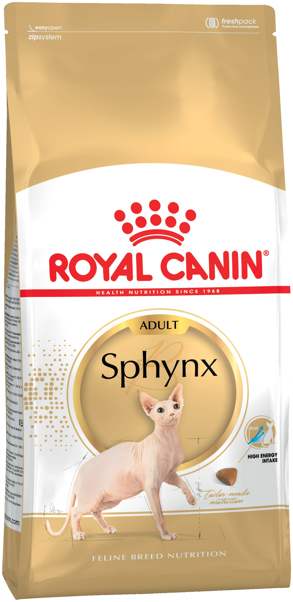 Royal Canin корм для взрослой кошки породы Сфинкс 2 кг