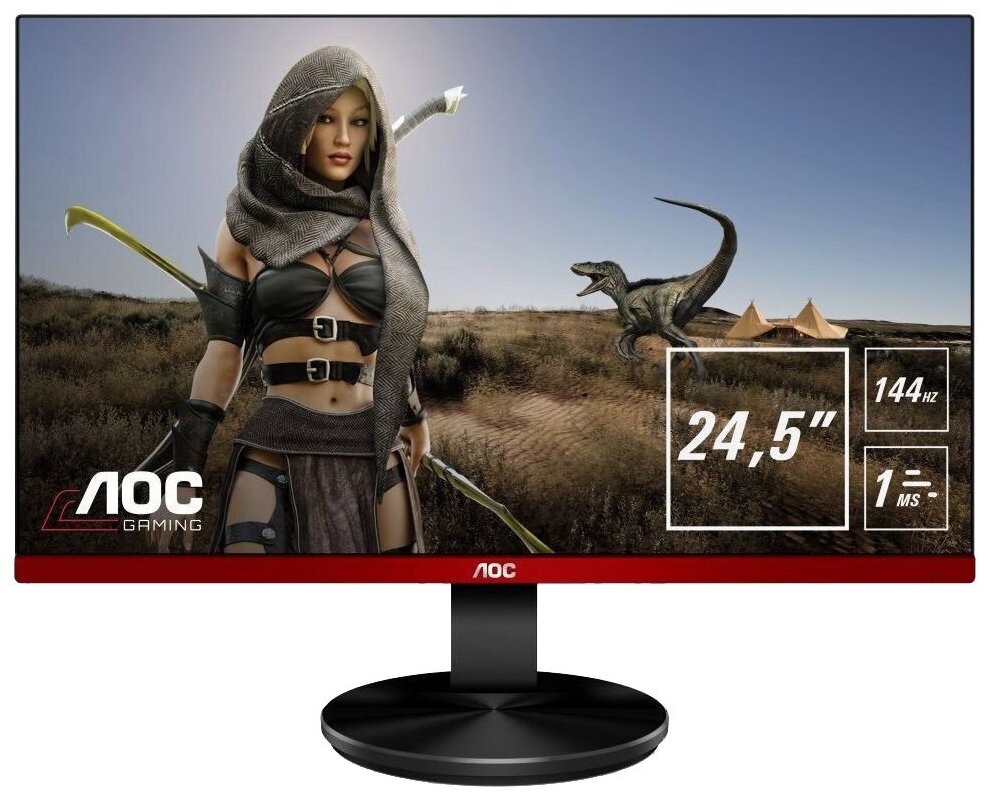 24,5" AOC G2590FX 1920x1080 144hz TN LED 16:9 1ms HDMI 1.4 x 2, DisplayPort 1.2 x 1, VGA 50M:1 170/160 400cd Tilt Black/Red