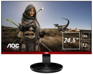 24.5" Монитор AOC G2590FX, 1920x1080, 146 Гц, TN, черный / красный