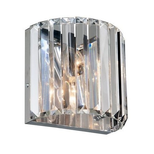 Настенный светильник Vitaluce V5869-9/2A, E14, 80 Вт, кол-во ламп: 2 шт., цвет арматуры: хром, цвет плафона: бесцветный