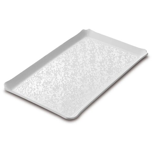 Белый акриловый поднос для кондитерских изделий 15x25 см. 7TFN021525WH- 6 шт