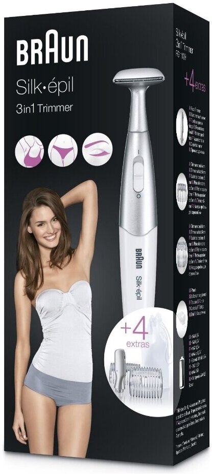 Женский грумер Braun Silk-epil FG 1100 белый - фото №6