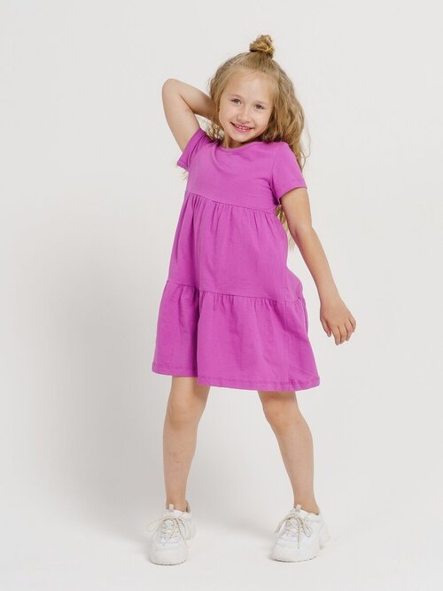 Платье Sova Lina, размер 122, фиолетовый