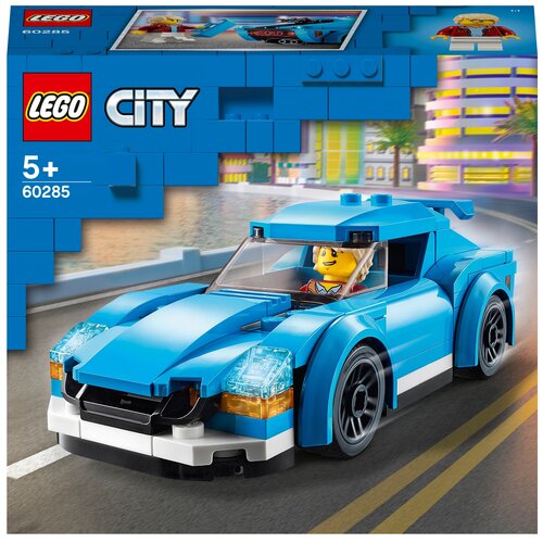 Конструктор LEGO City Great Vehicles 60285 Спортивный автомобиль, 89 дет. конструктор lego city great vehicles 60249 машина для очистки улиц 89 дет