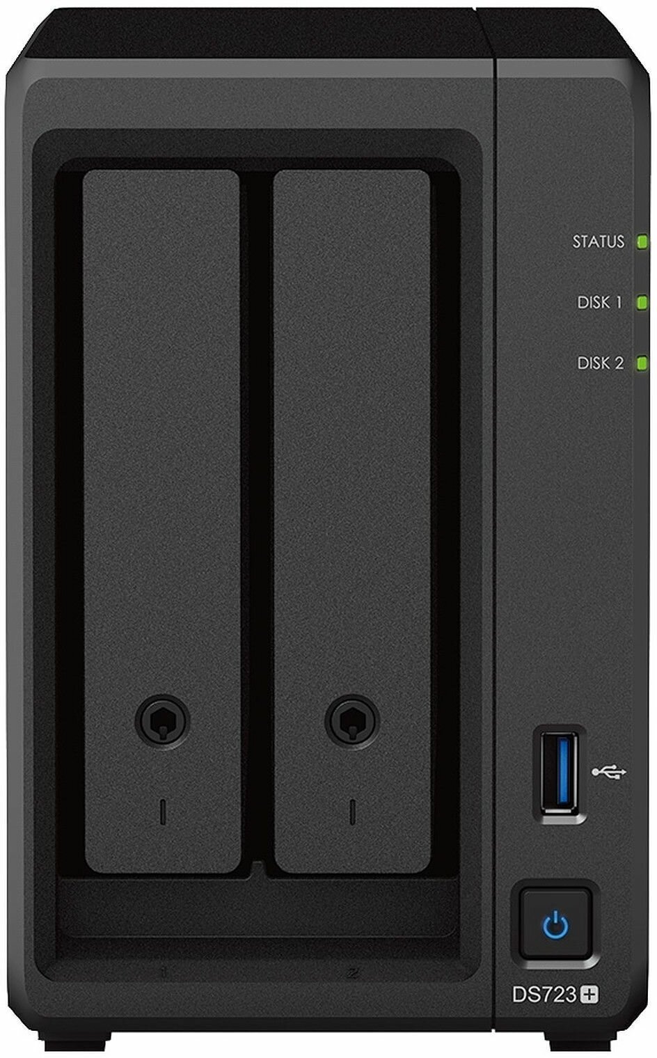Сетевой накопитель Synology 2x3.5”/2.5" SATA, 2xNVMe, USB3.2Gen1, eSATA, 2xUTP Gigabit, без HDD - фото №2