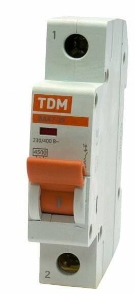 Автоматический выключатель TDM ELECTRIC ВА 47-29 (B) 4,5kA 25 А