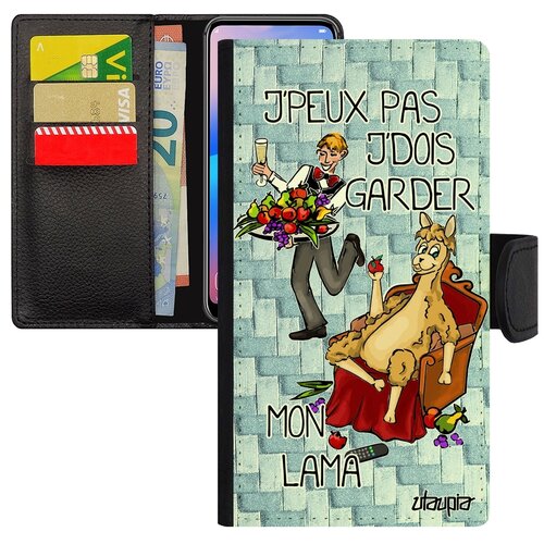 фото Чехол-книжка на мобильный iphone se 2020, "не могу - у меня лама!" шутка анекдот utaupia