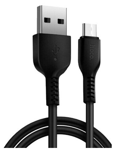 Кабель Hoco X20 Flash USB - USB Type-C, 1 м, 1 шт., черный - фотография № 1