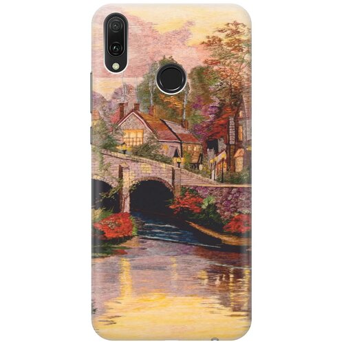 фото Re:pa накладка transparent для huawei y9 (2019) с принтом "вид на живописный мост"