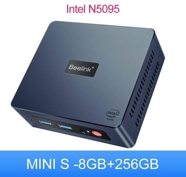 Мини ПК Beelink Mini S (Intel Celeron N5095, DDR4-8 ГБ, SSD 256 ГБ, Window 11Pro)
