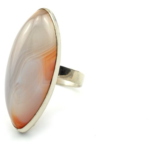 Кольцо Радуга Камня, сердолик, размер 18.5, оранжевый кольцо радуга камня сердолик размер 18 фиолетовый оранжевый