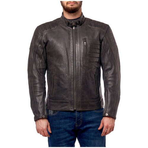 Куртка кожаная MOTEQ Gunner, мужской(ие), черный, размер S