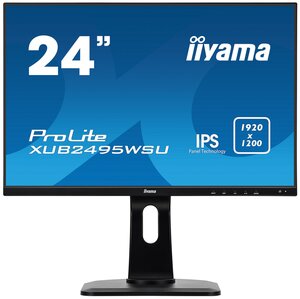 24.1" Монитор Iiyama ProLite XUB2495WSU-1, 1920x1200, 66 Гц, IPS