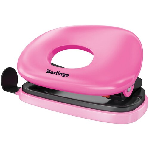 Дырокол Berlingo Round 10л, пластиковый, розовый (арт. 311010)
