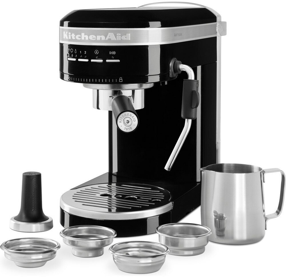 Кофеварка рожковая KitchenAid 5KES6503, черный - фотография № 4