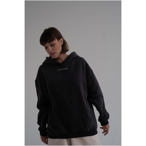 фото Худи michosso с эффектом велюра