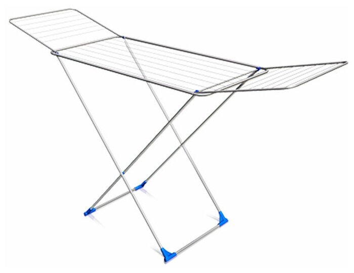 Сушилка для белья напольная складная СБ2 серебряный - фотография № 1