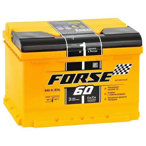 фото Forse аккумулятор forse 60 ач 640а о/п 2564
