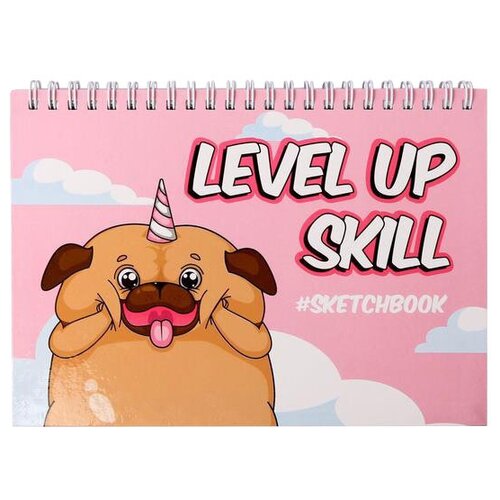 Скетчбук ArtFox Level up skill 21 х 14.8 см (A5), , 80 л.