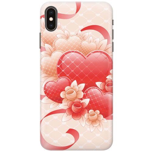 фото Re:paчехол - накладка artcolor для apple iphone xs max с принтом "с любовью"