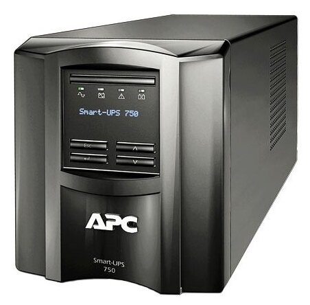 Интерактивный ИБП APC by Schneider Electric Smart-UPS SMT750I черный 500 Вт